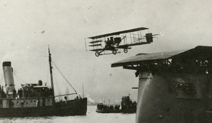 An early shipboard take-off